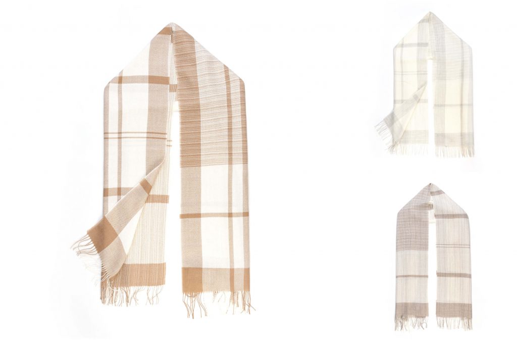 Alpaka Stola zweifarbig für Damen von Alpakin