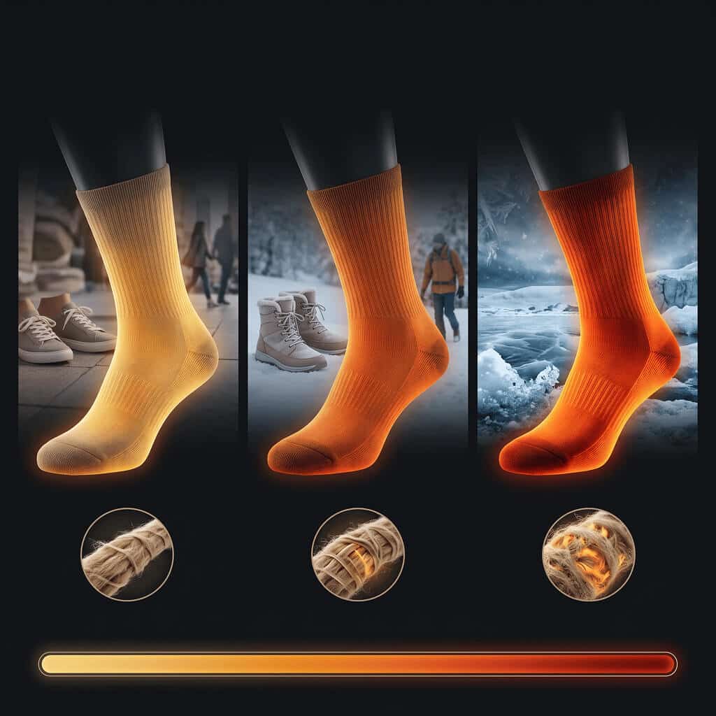 Alpakin Wärmegrade für Alpaka Socken: Alltag, Komfort und Urwarm